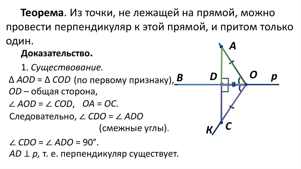 Фото перпендикуляр к прямой