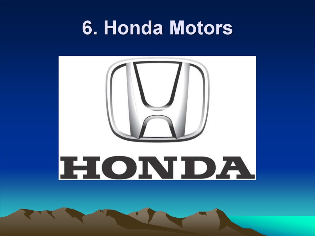 6. Honda Motors