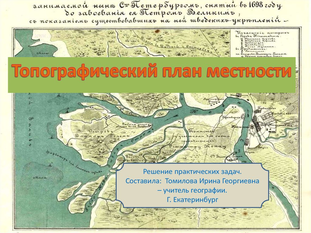 Местность решение. План местности Темрюка 1900-1998. Военные и исторические планы по географии 6 класса. Изо презентация топографы русского государства.