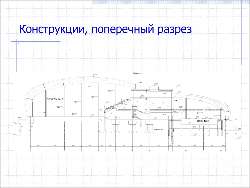 Продольный разрез. Поперечный разрез конструкции. Рама переменного сечения разрез.