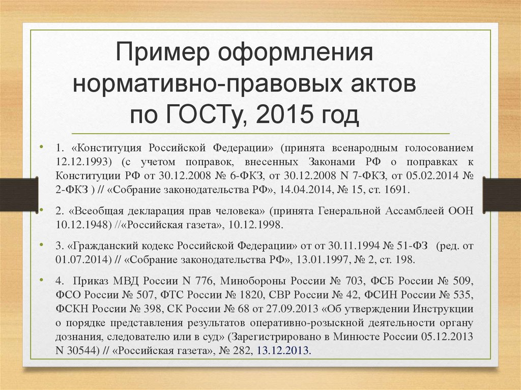 В соответствии с указанной статьей. Нормативные документы по ГОСТУ В списке литературы 2021. Как оформлять нормативно-правовые акты в списке литературы. Нормативные акты в списке литературы оформление. Оформление НПА.