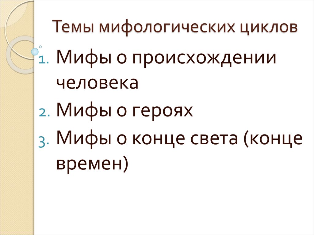 Циклы мифологии. Основные темы мифологии. Цикл мифов о героях. Мифологические циклы. Циклы героической мифологии.