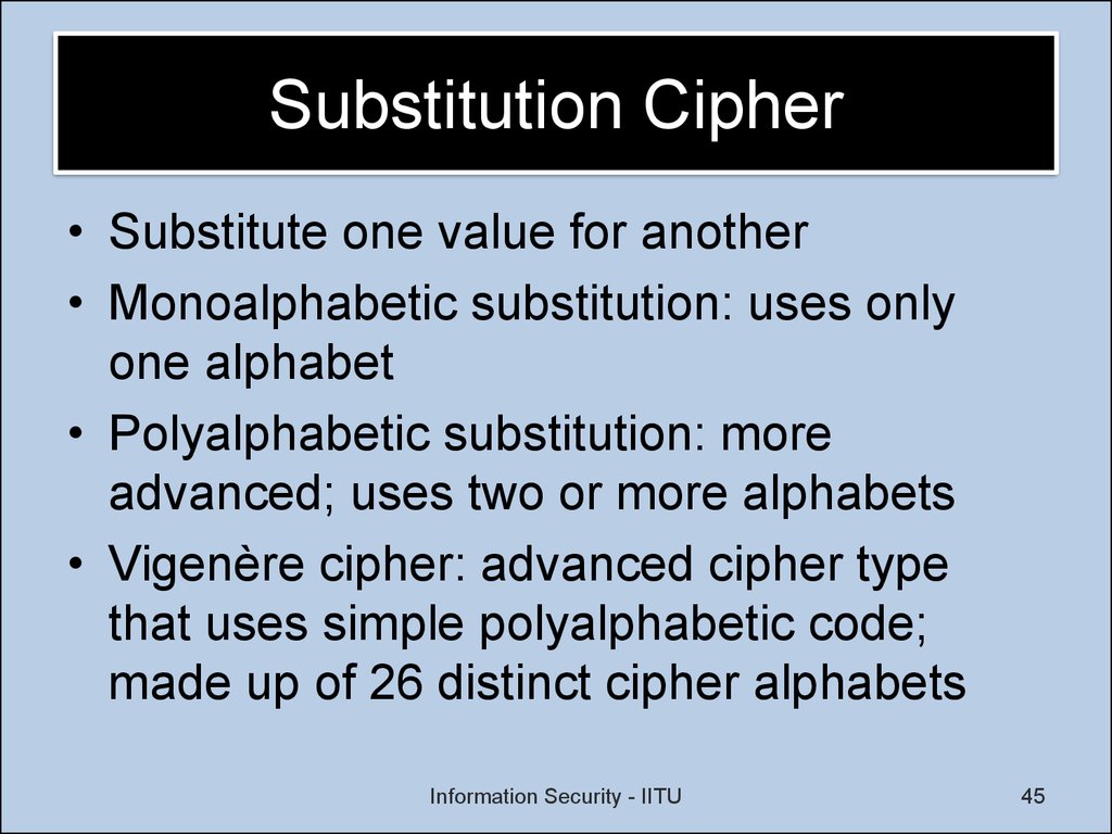 Substitution Cipher