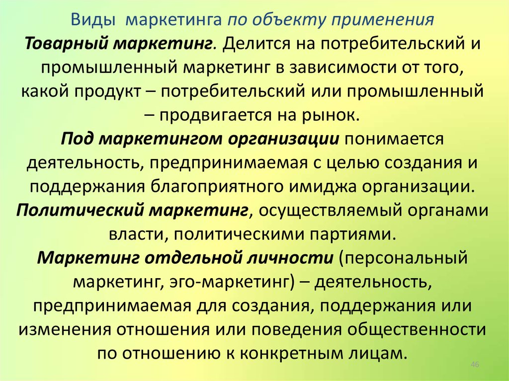 Виды маркетинга. Виды маркетинга по объекту. Виды маркетинга по предмету. Маркетинг виды маркетинга.