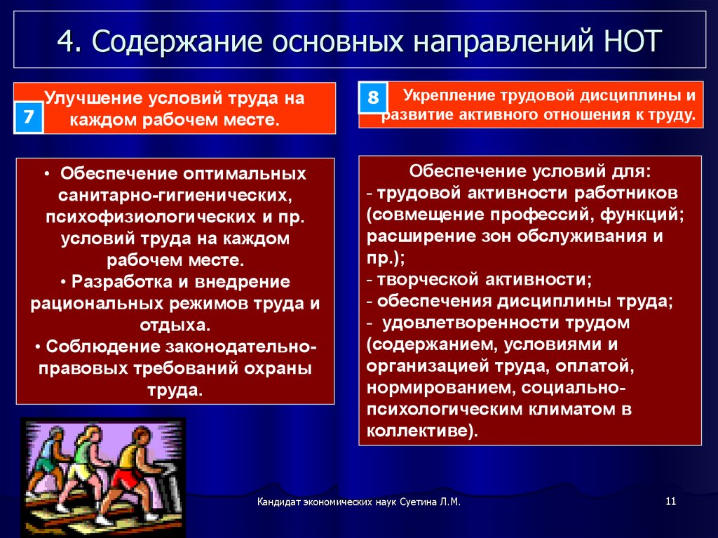 Основное содержимое. Основные направления научной организации труда. Содержание научной организации труда. Сущность научной организации труда. Основными направлениями организации труда.