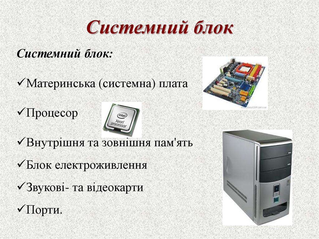 Характеристики корпуса системного блока пк. Строение системного блока компьютера. Системный блок схема строения. Рисунок системного блока компьютера. Персональный компьютер презентация.