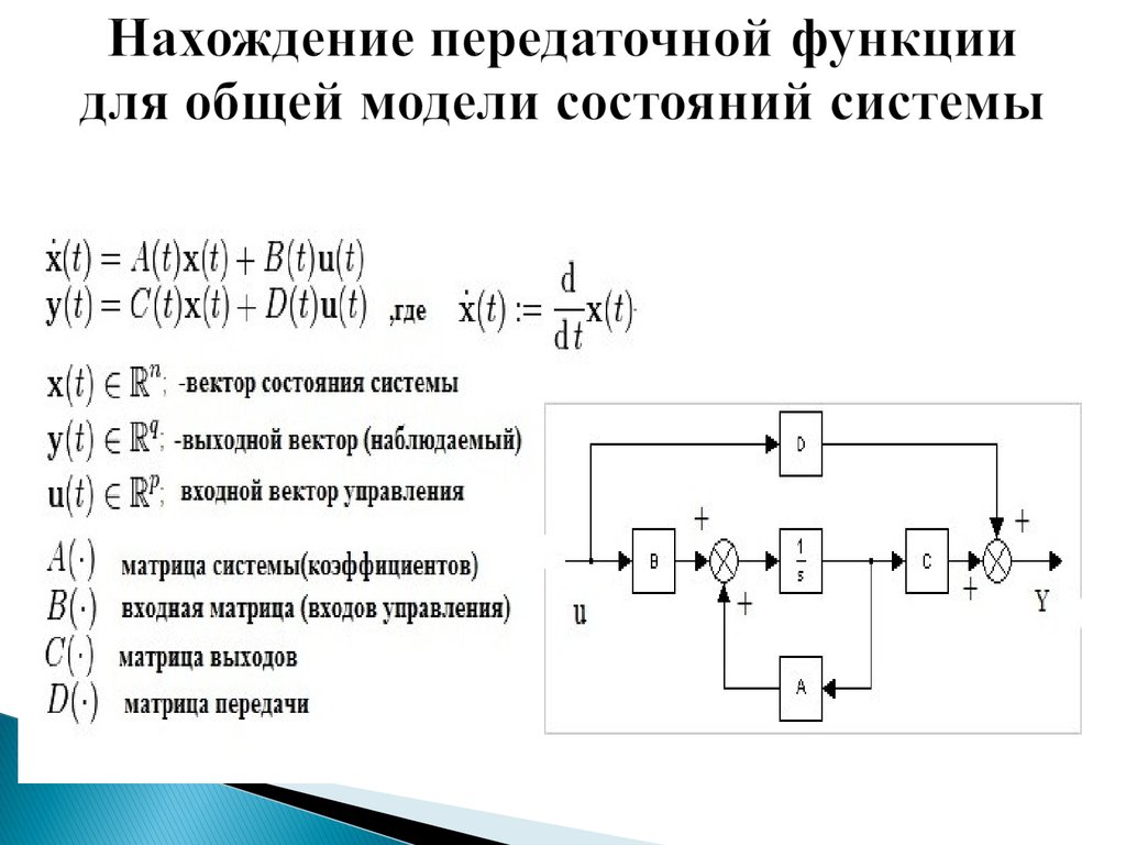 Как определить передаточную функцию по схеме