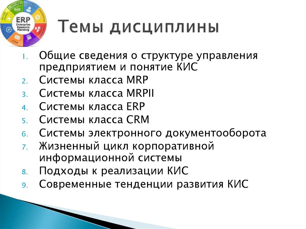 Контрольная работа по теме KИС - корпоративная информационная система