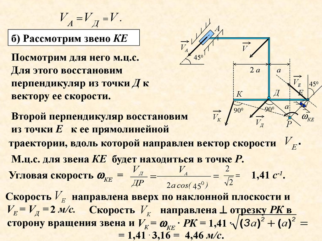 Уравнения плоского движения тела