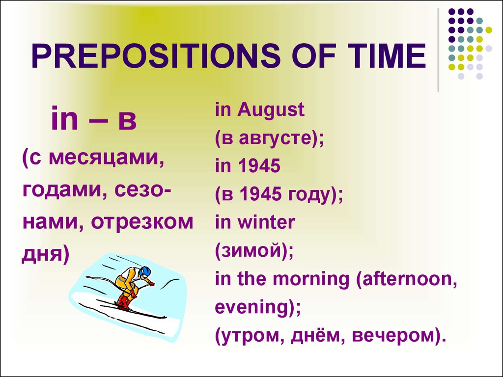 Prepositions of time. Prepositions времени. Prepositions of time in. Prepositions of time презентация.