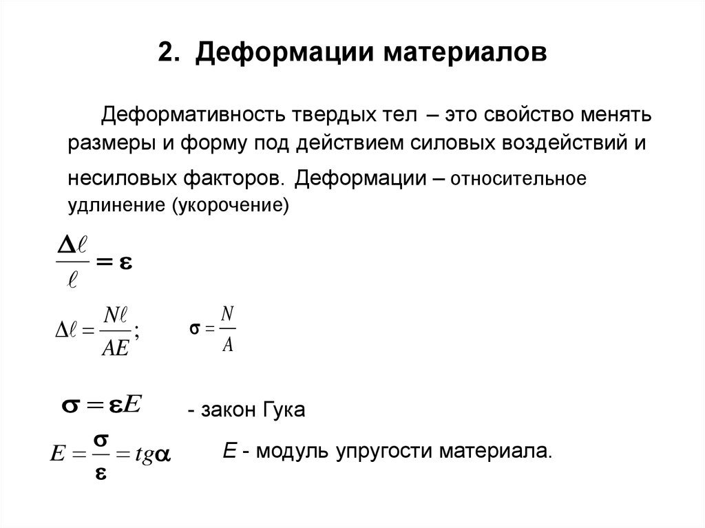 Формула деформированного тела. Модуль деформации на деформацию. Деформация твердого тела формула. Упругие деформации твердых тел формулы. Компрессионный модуль деформации формула.