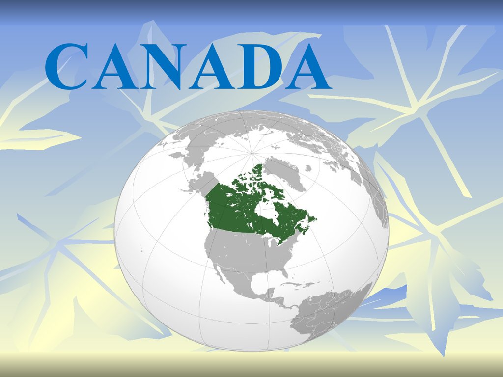 Canada geographical position.