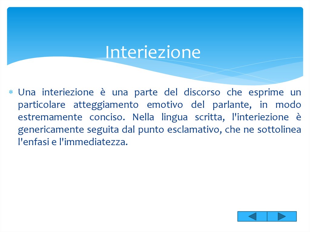 Interiezione