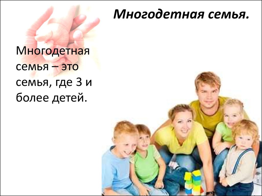 Статус многодетного в россии. Многодетная семья. Понятие многодетные. Понятие многодетной семьи. Многодетная семья для презентации.