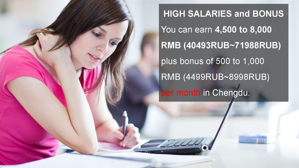 High was salary. High salary. To get High salary.