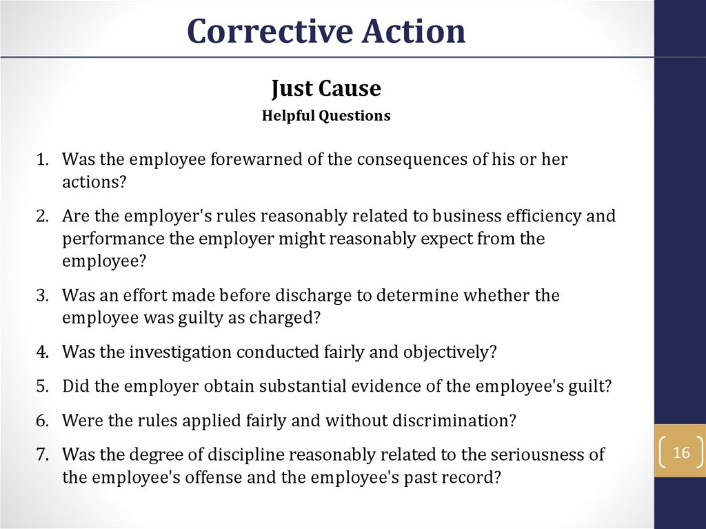 Corrective Action Online Presentation