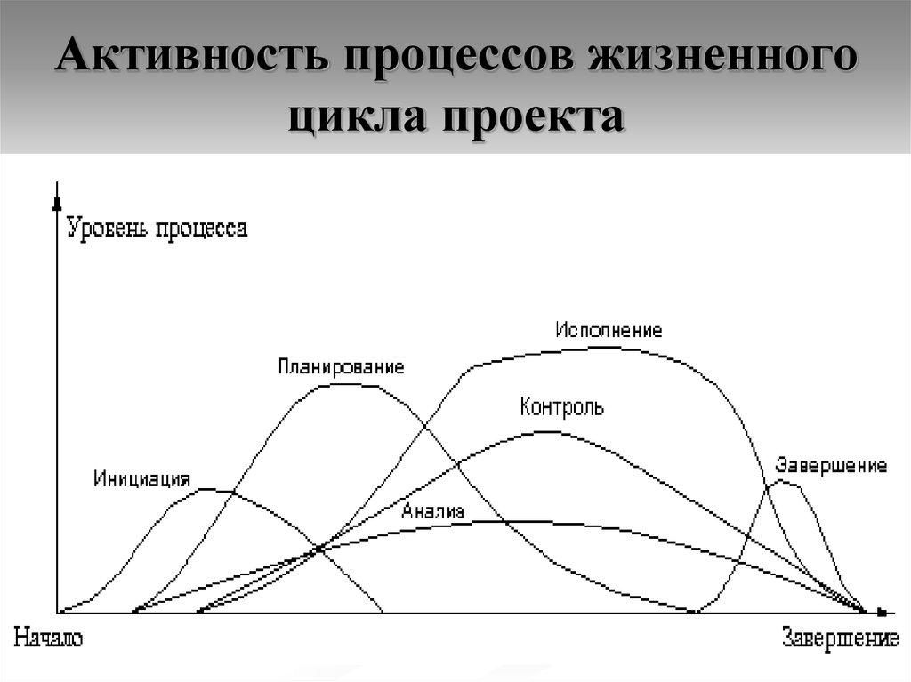 Протяжении всего жизненного цикла. Планирование жизненного цикла проекта. Процессы жизненного цикла проекта. Активность процессов жизненного цикла проекта. Жизненный цикл проекта и его фазы.