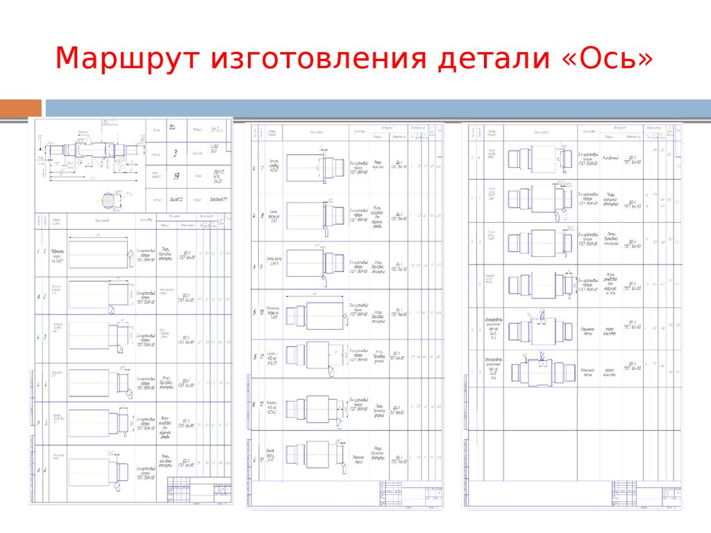 Тех карта изготовления вала