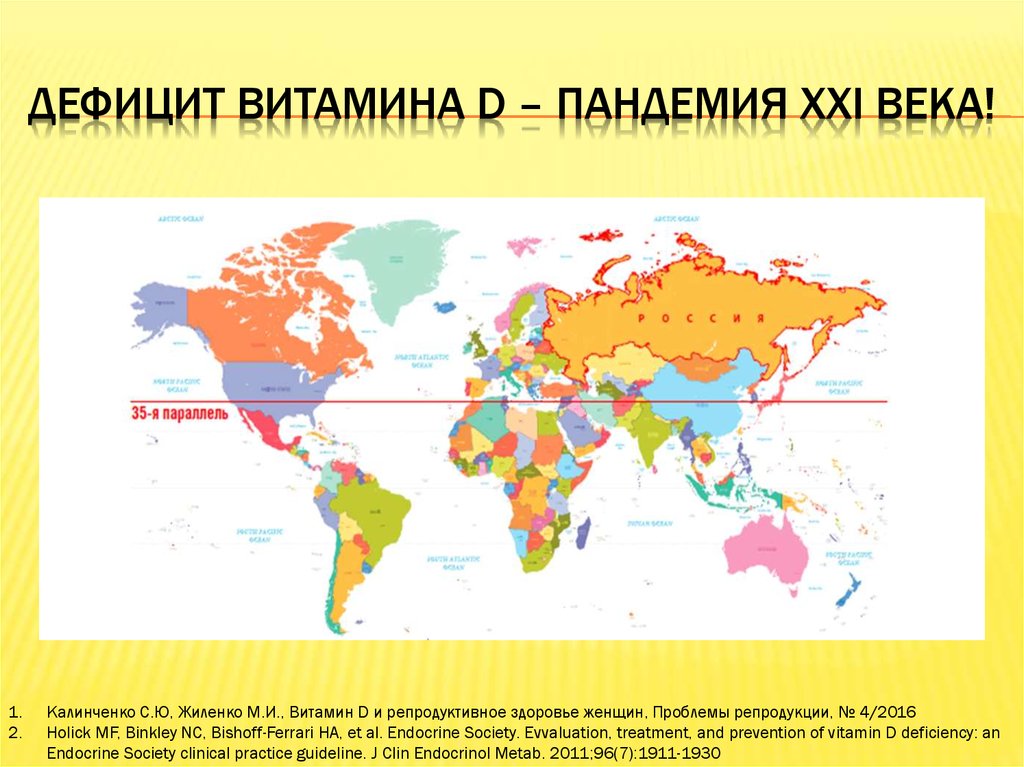 Дефицит витамина D – пандемия XXI века!