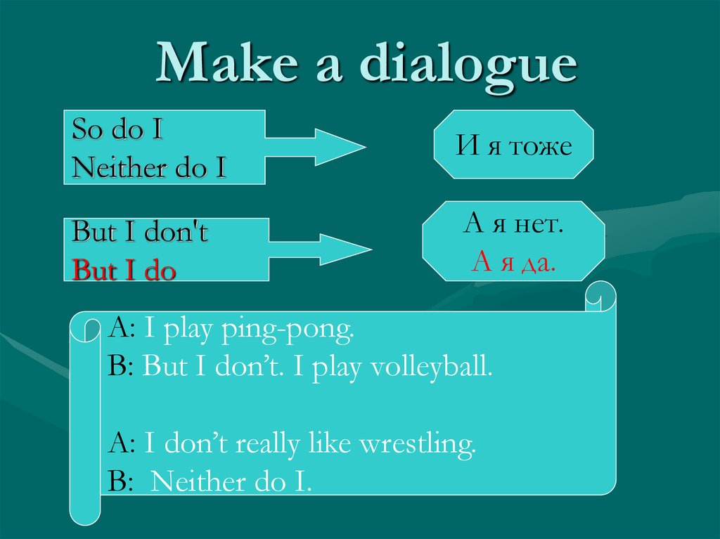 Make a dialogue