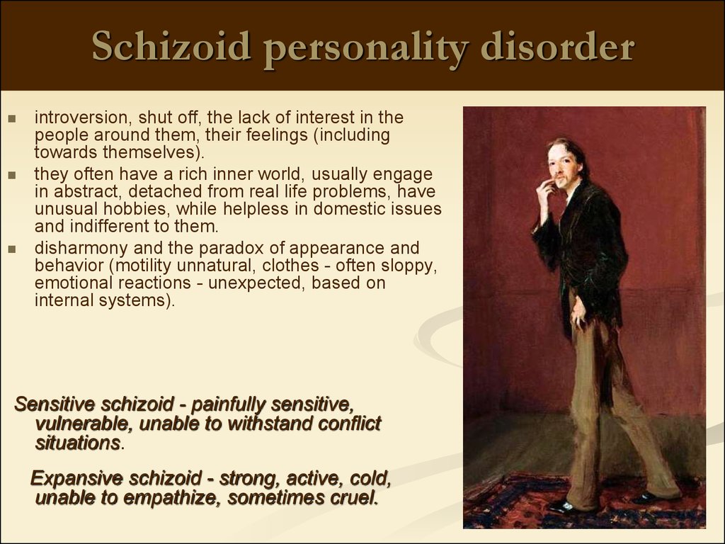 Schizoid personality disorder.