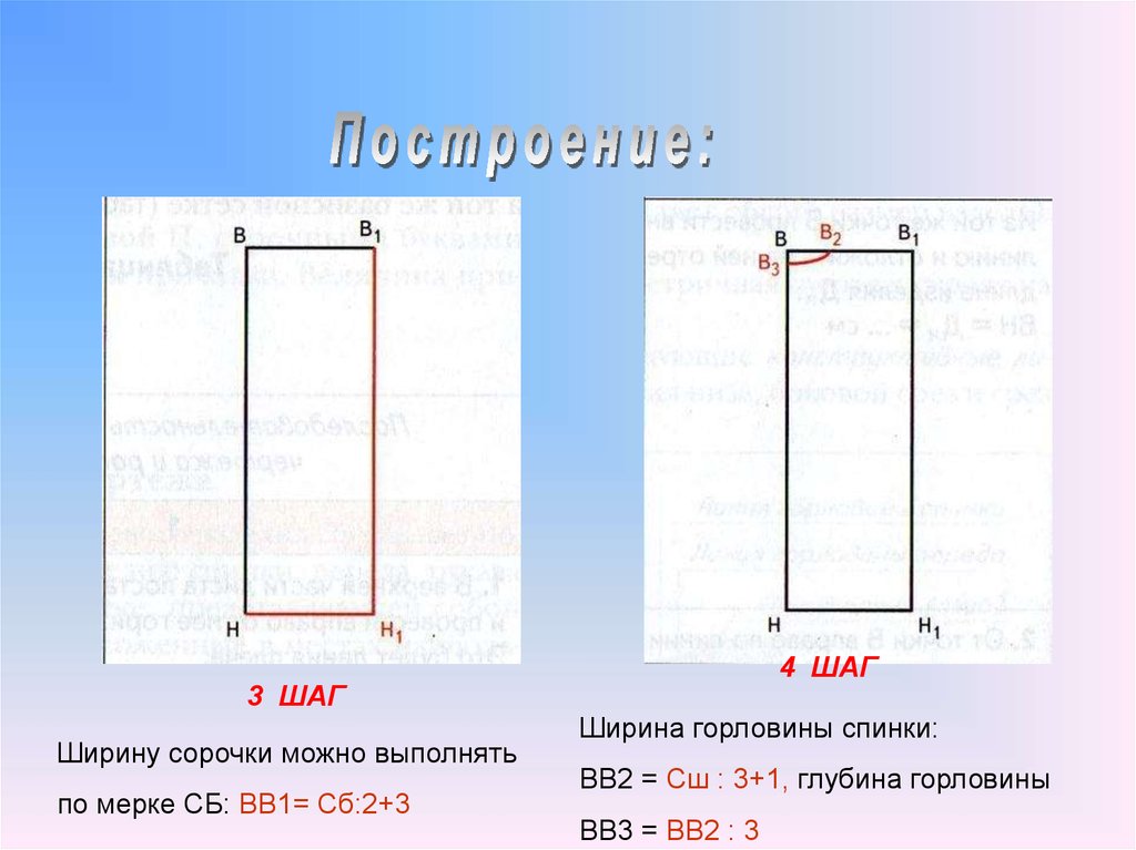 Какие мерки снимают для построения чертежа ночной сорочки