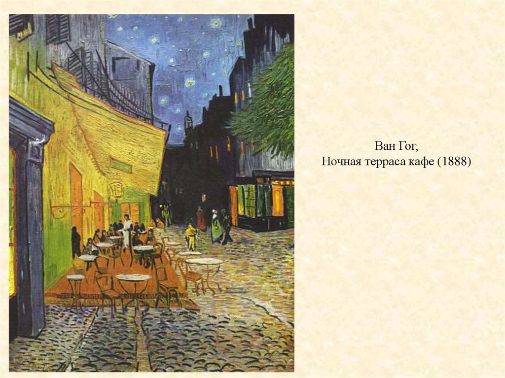 Ван Гог, Ночная терраса кафе (1888)