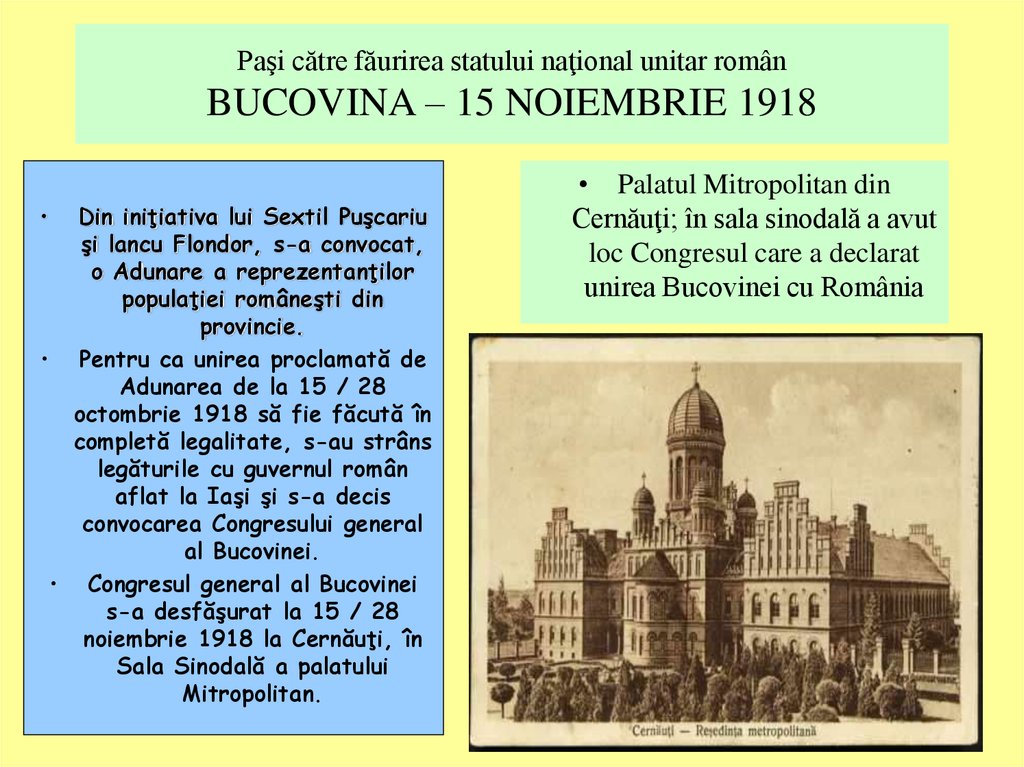 1 Decembrie Ziua NaÅ£ionalÄƒ A Romaniei Prezentaciya Onlajn