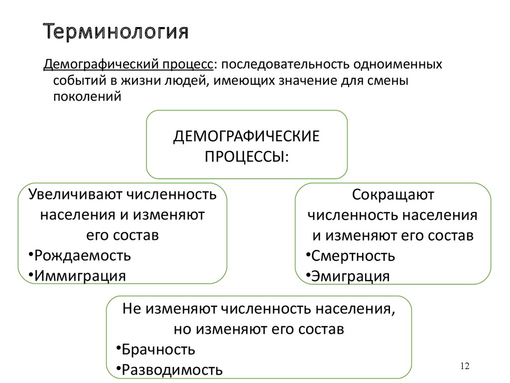 Основные разделы медицинской демографии