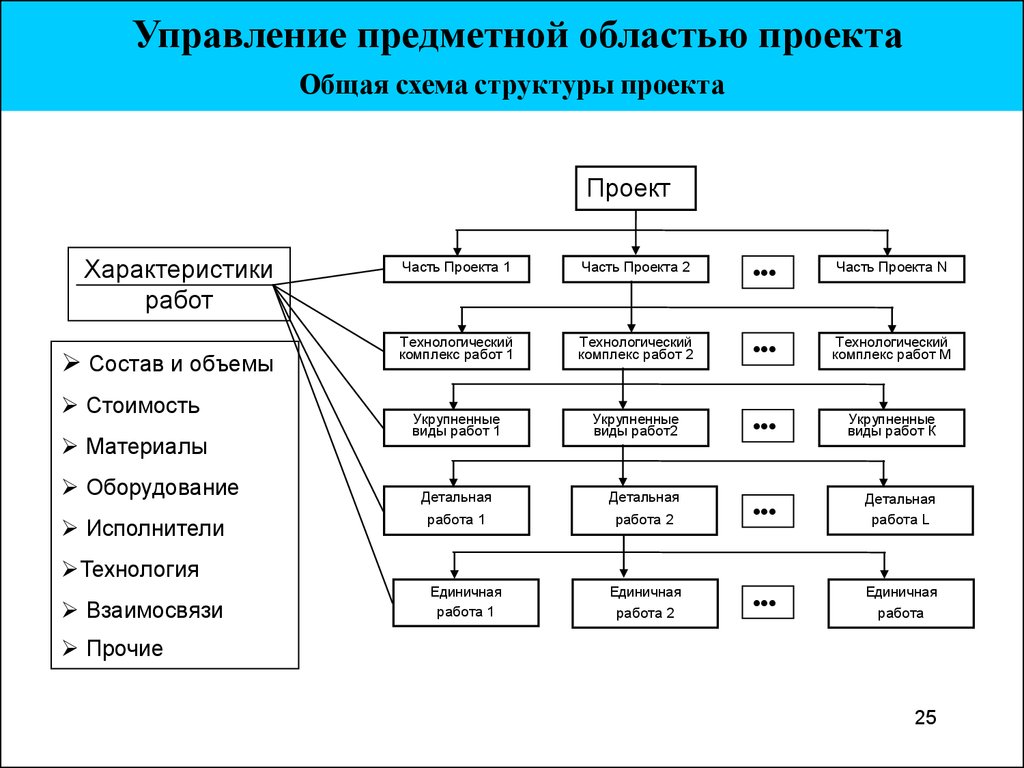 Проектная структура управления схема