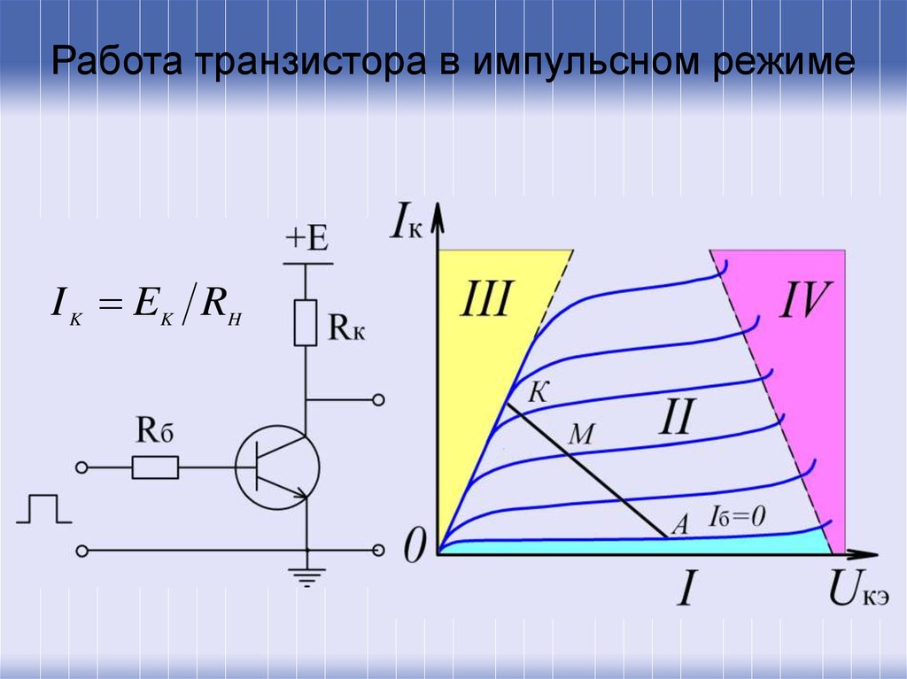 Режимы транзистора схемы