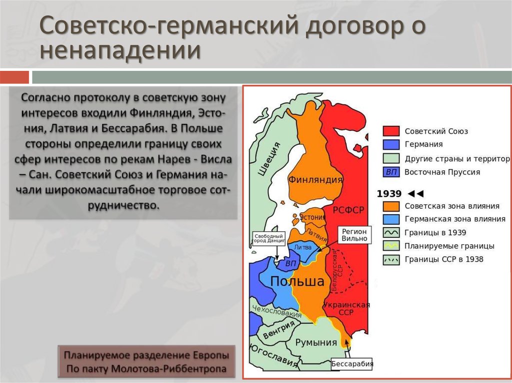 План молотова риббентропа кратко