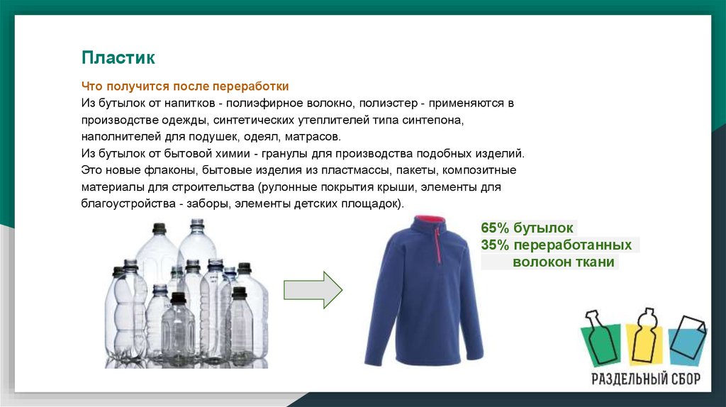 Как получить одежду. Куртка из Переработанных бутылок. Одежда из баклажек Переработанных. Переработка пластика в куртки. Переработка пластиковой бутылки что получится.