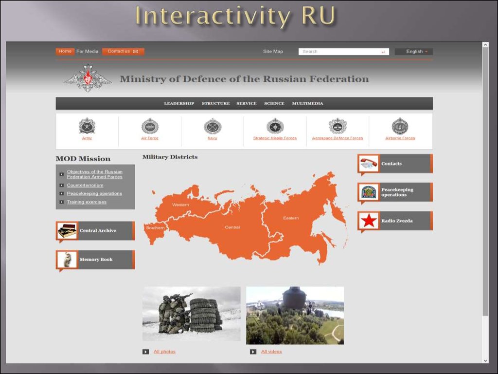 Презентация министерства обороны рф