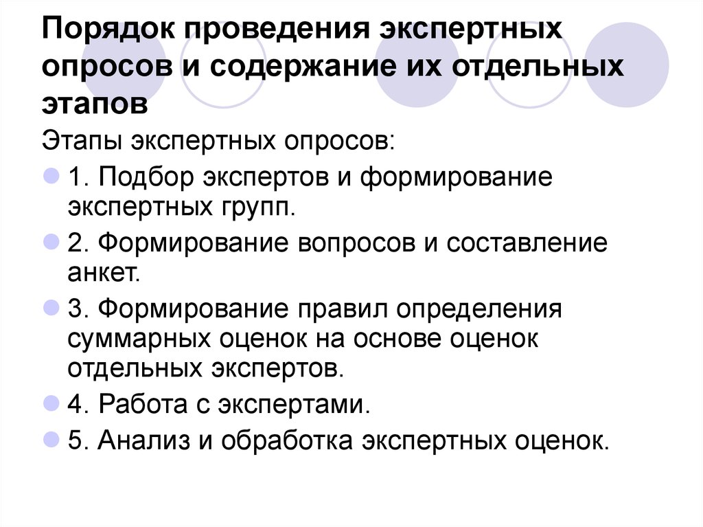 Оценить порядок. Процедура проведения экспертного опроса. Этапы экспертного опроса. Анкета экспертного опроса. Критерии отбора экспертов для экспертного опроса.