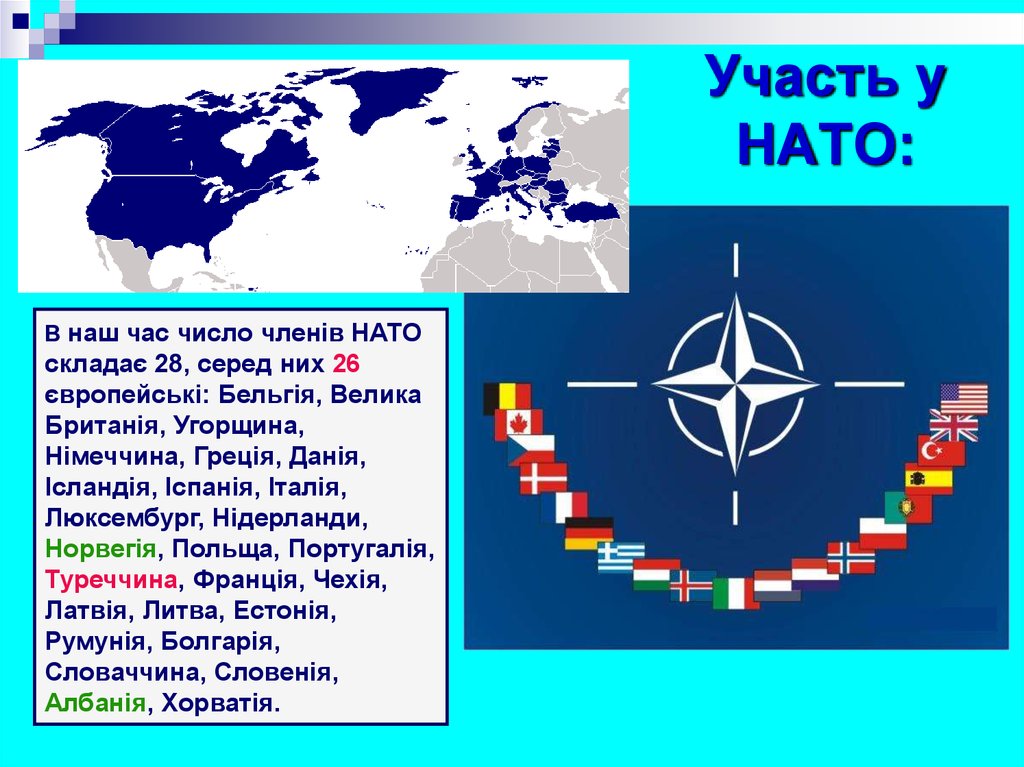 Участь у НАТО: