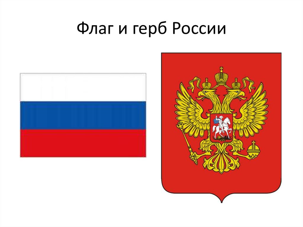 Как нарисовать российский флаг и герб