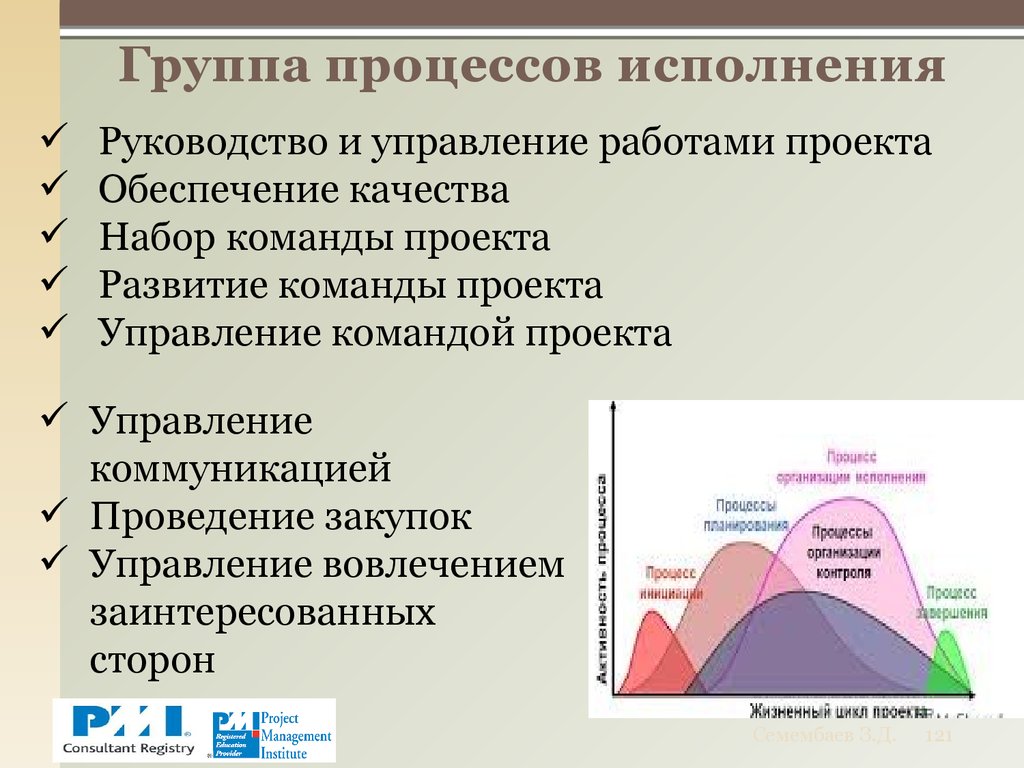 Процесс руководства и исполнения работ определенных в плане управления проектом