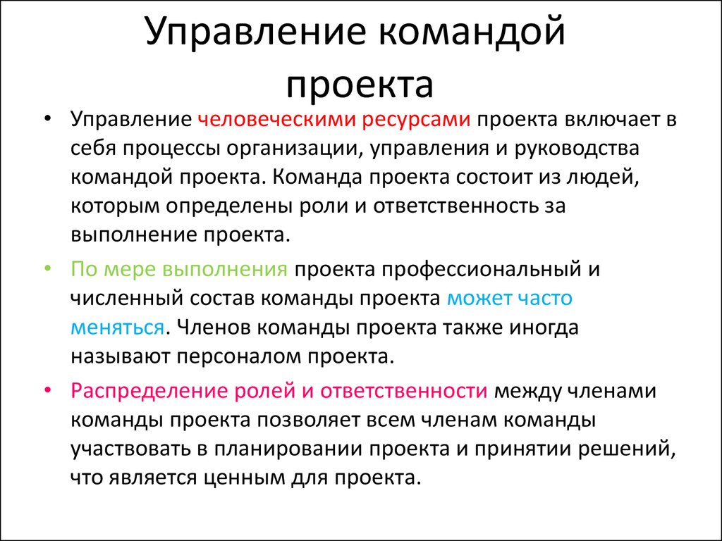 Управление командой проекта инструменты и методы