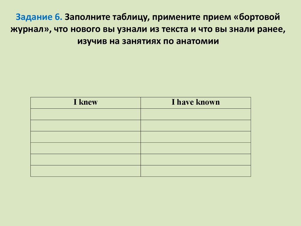 Презентация бортовой журнал