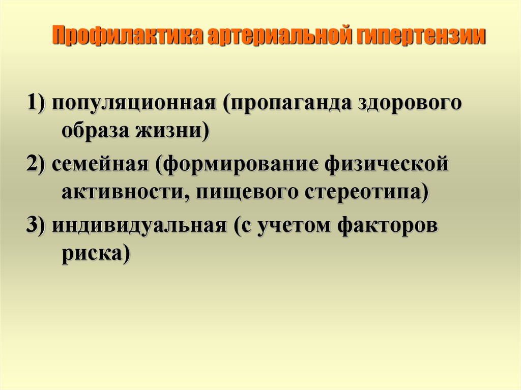 Профилактика гипертонической болезни презентация