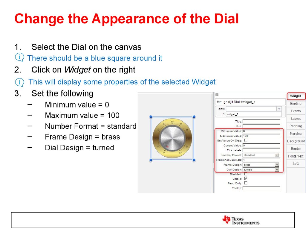 Change the Appearance of the Dial