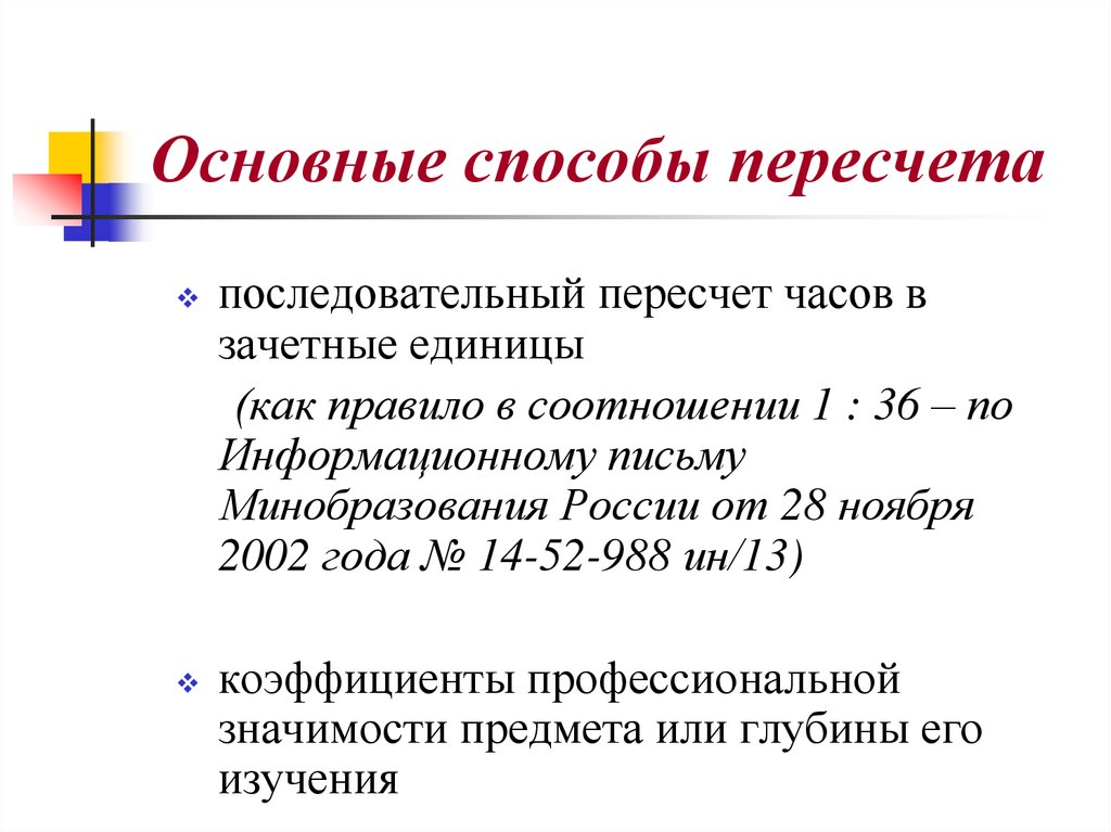 Как считать зачетные единицы в учебном плане