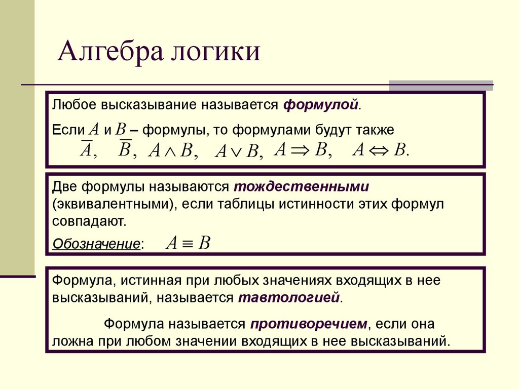 Алгебра логики картинки для презентации