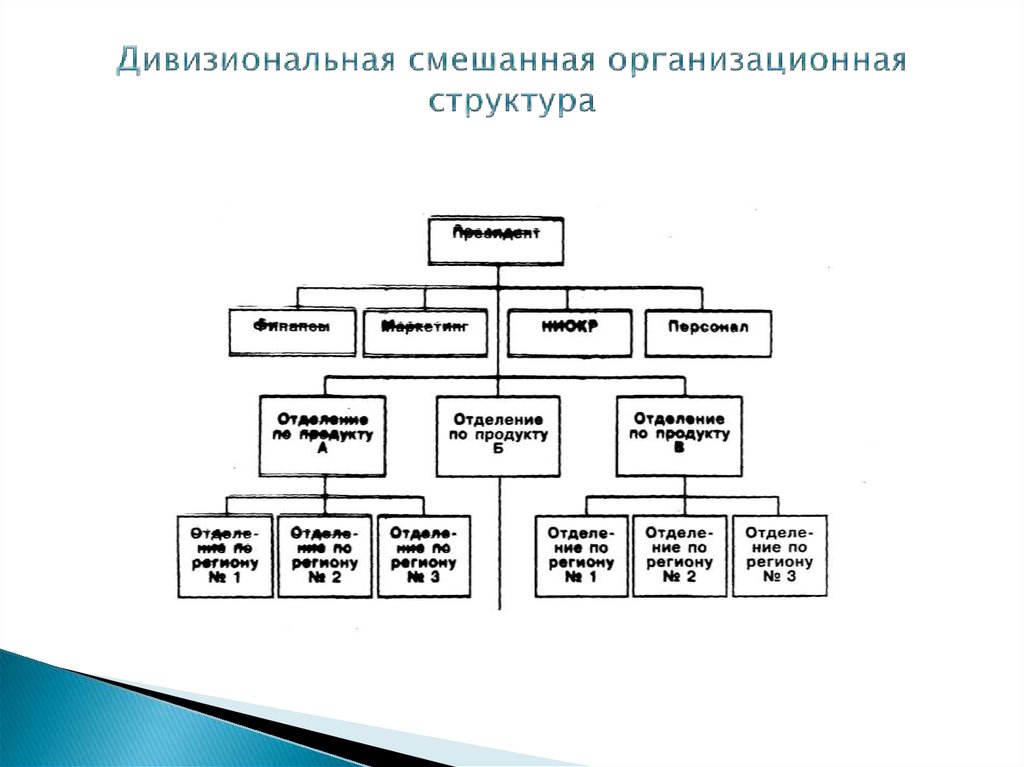 Дивизиональная структура проекта