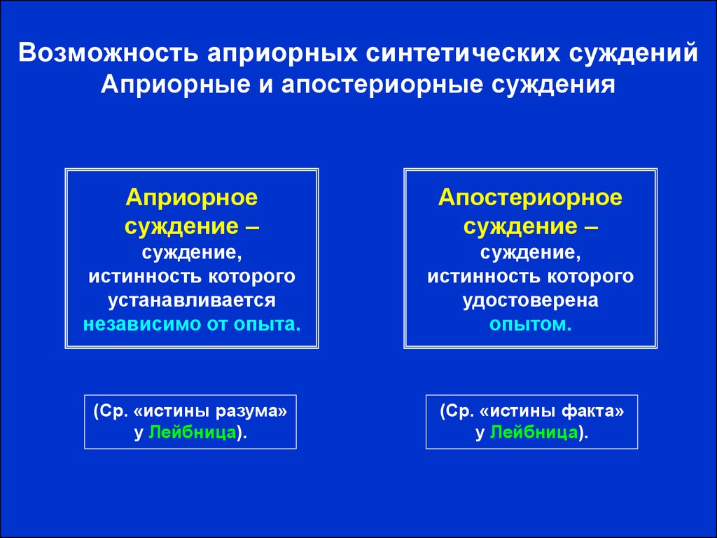 Априорные формы чувственного