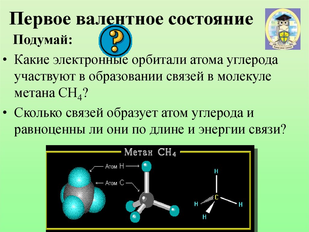 Со сколько связей. Первовалентное состояние. Первое валентное состояние углерода. Валентное состояние атома. Валентные состояния углерода.