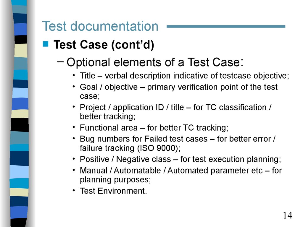 Test documentation