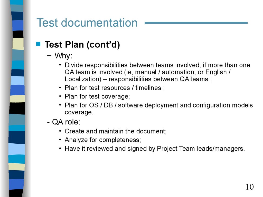 Тест документация. Test documentation. Test for presentation. Eng localization. Career responsibility Test by Test.