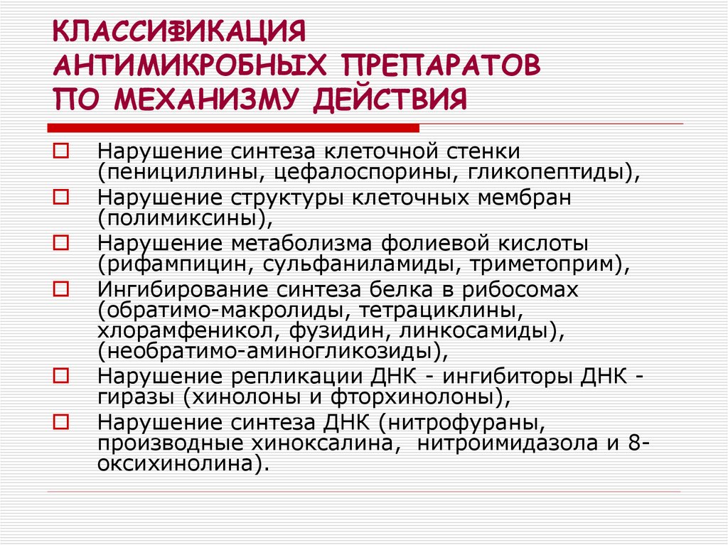 Антимикробные препараты. Классификация антимикробных. Механизм действия антимикробных препаратов. Механизм антимикробного действия. Классификация антимикробных препаратов по механизму действия.